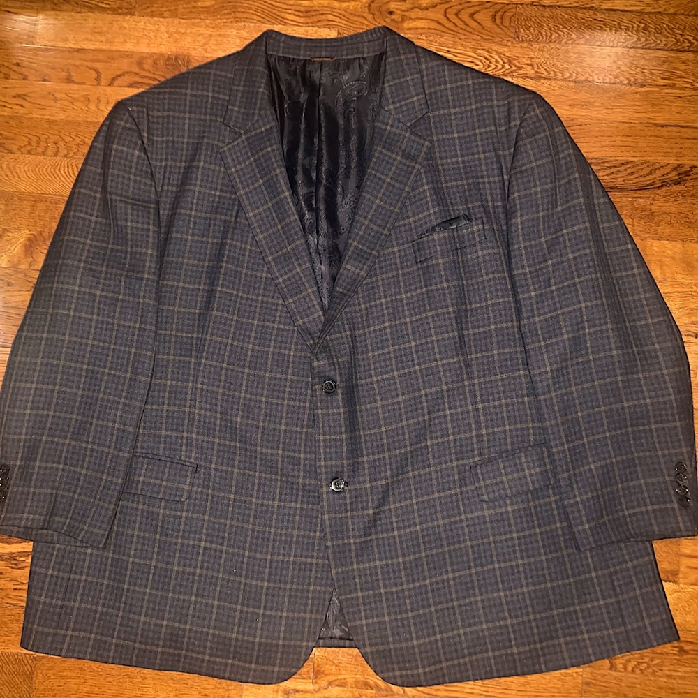 Oak Hill Mens Sports Jacket, 4XL (58/60), Brown Plaid